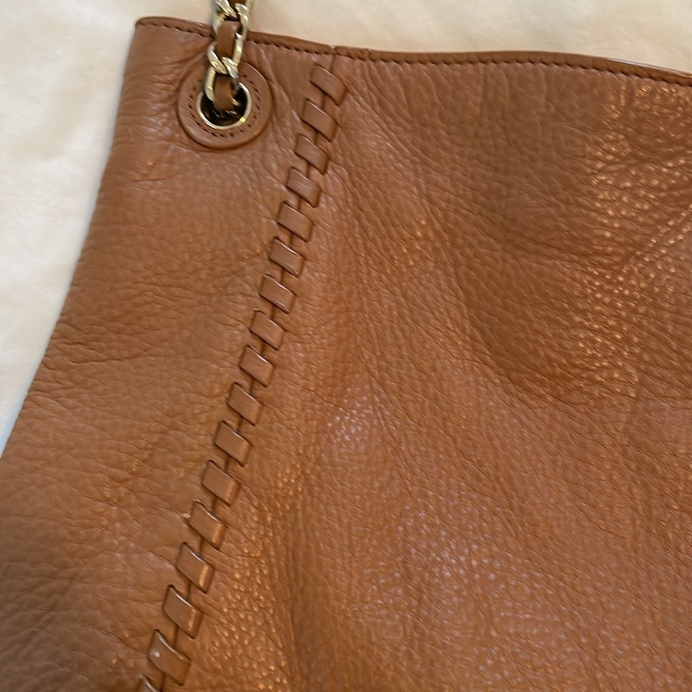 Tory Burch Brown Hobo Shoulder Bag With Chain Straps - Picture 6 of 17